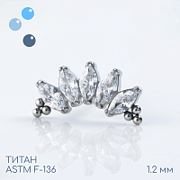Накрутка-кластер 5K New Bead Marquise 1.2 мм